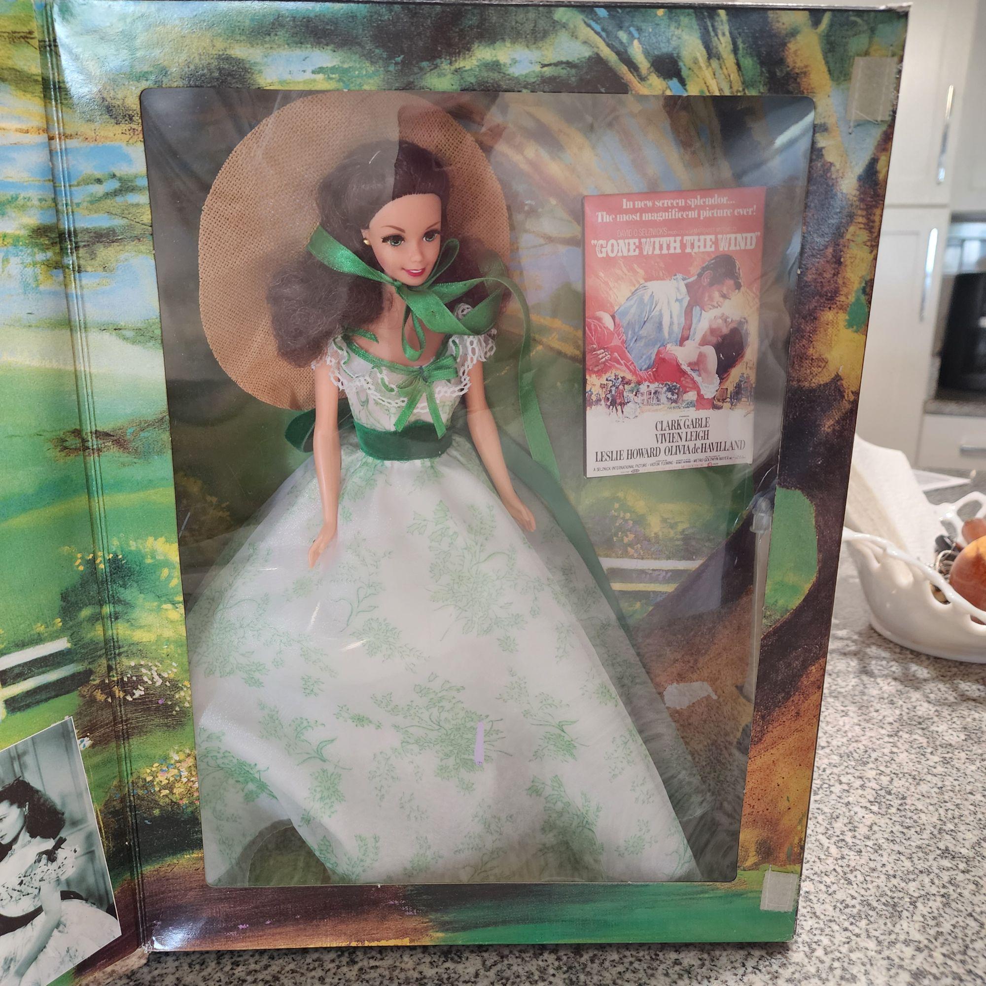scarlett o'hara barbie green dress as Gone With The Wind at Wilke's Barbeque : Toys & Games theres a Hallmark ornament for everyone on your gift list. Barbie as Scarlett O'Hara in