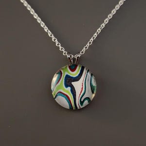 Fordite Necklace. Motor City Agate.  Pendant Made in Detroit.