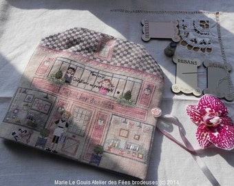 Chart MARIE or fairies workshop stitching purse