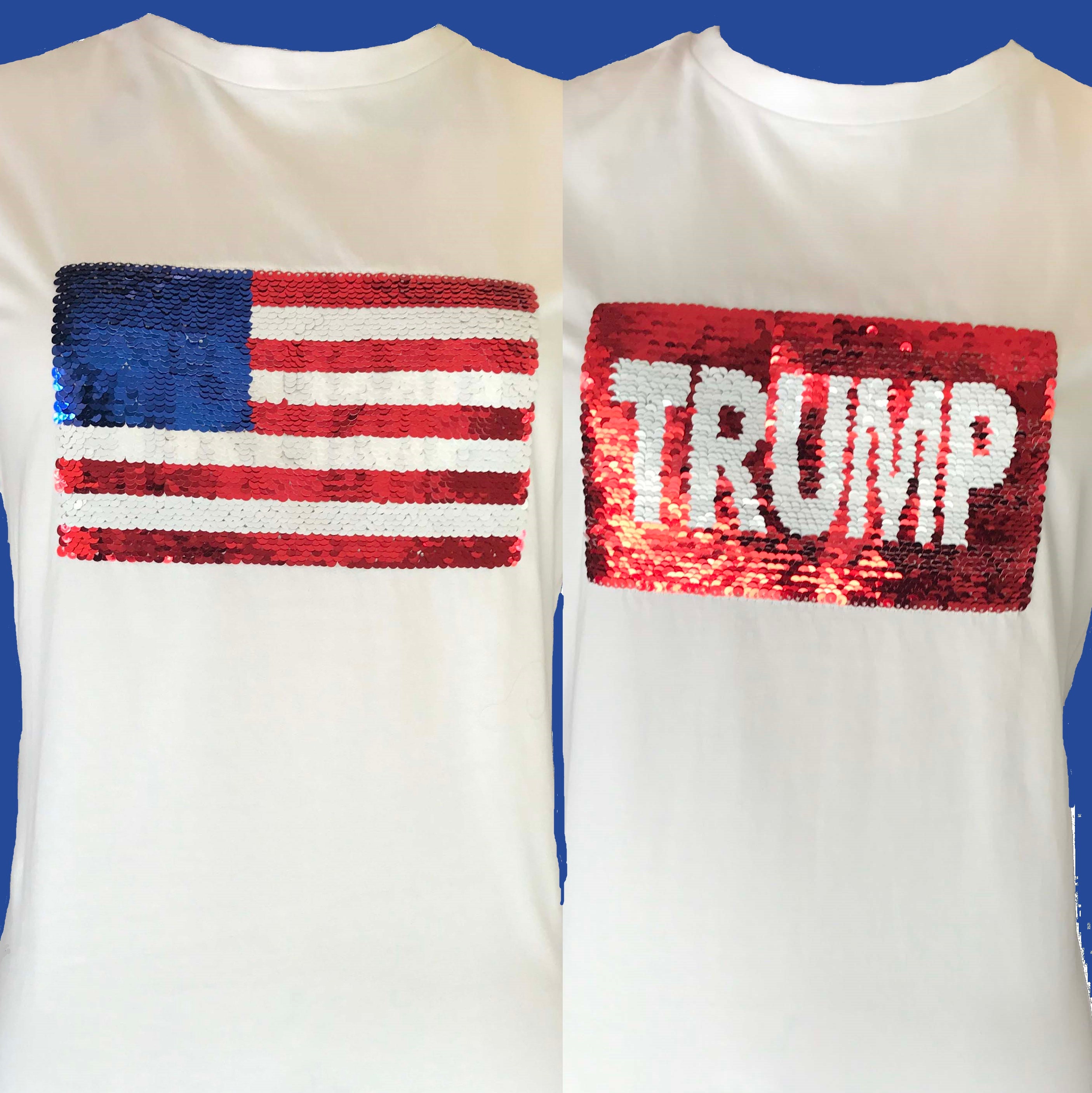 Trendy Apparel Shop Flip Over Sequins American Flag USA Text Baseball Cap Trendy Apparel Shop Flip Over Sequins American Flag USA Text Baseball Cap