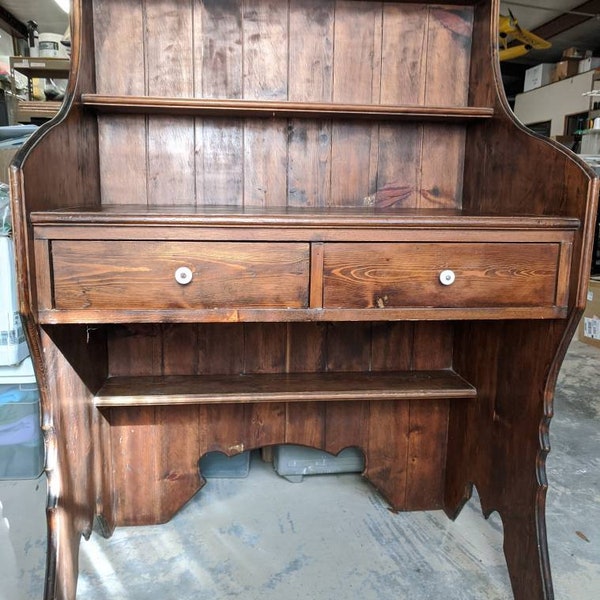 Solid Wood Desk Etsy