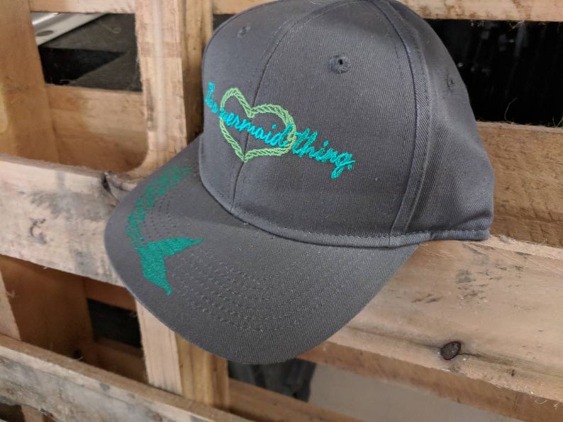 It's a Mermaid thing YOUTH custom ball cap image 3