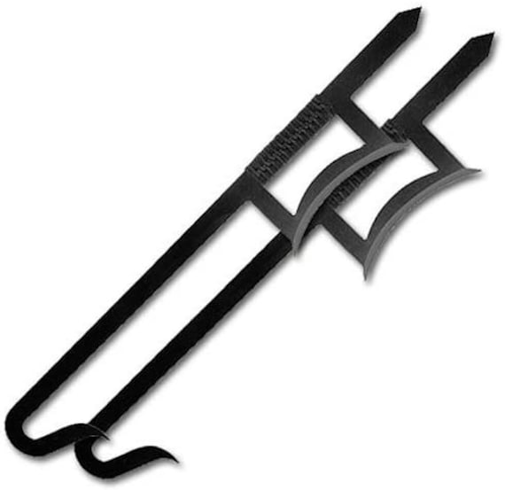 Monogram Custom Personalized Engraved 2-piece Chinese Hook Sword
