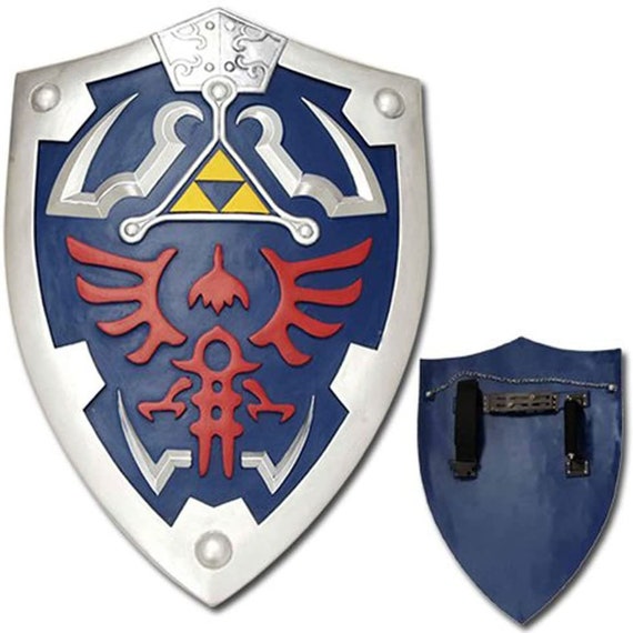 Full Size Link Hylian Zelda Shield With Grip & Handle 