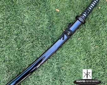 Monogram Custom Japanese Katana, Personalized Engraved Sword, Wakizashi Size SHARP Blade Short Training Katana Practice Sword
