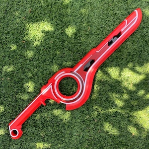 Monogram Custom Personalized Engraved, Xenoblade Cosplay Chronicles Cosplay Shulk Legendary Sword MONADO RED Cosplay Prop