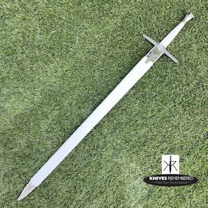 Monogram Sword, Custom Sword, Personalized Sword, Engraved Sword, Medieval Knight Warrior's White Sword with Scabbard