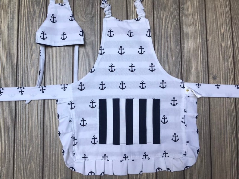 #17 S Child/'s Apron-Kid/'s Reversible Apron-Children/'s Apron-Helper Apron-Play Apron-Craft Apron-Cute Apron-Dolly /& Me Apron-