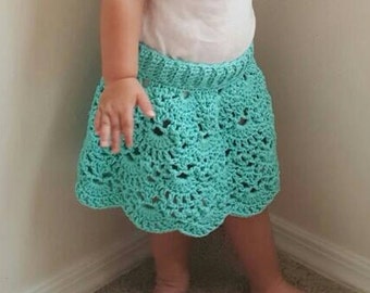 Lacy Shells Skirt Crochet Pattern *PDF FILE ONLY* Instant Download