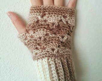 Vintage Fingerless Gloves Crochet Pattern *PDF FILE ONLY* Instant Download
