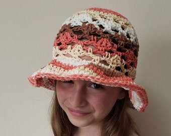 Meshy Shells Child Sun Hat Crochet Pattern - PDF FILE ONLY - The Lavender Chair (Instant download)