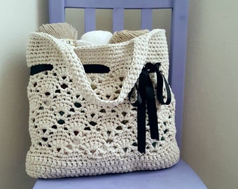 Vintage Market Tote Crochet Pattern *PDF FILE DOWNLOAD* Instant download