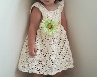 Vintage Toddler Dress Crochet Pattern *PDF FILE DOWNLOAD* The Lavender Chair - Instant Download