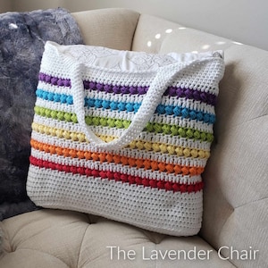 Pearl Clouds Rainbow Market Bag *PDF FILE ONLY* The Lavender Chair - Instant Download