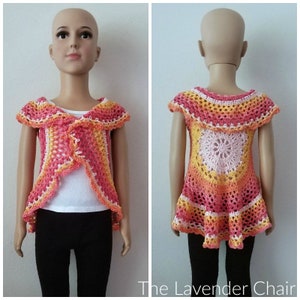 Chrysanthemum Circular Vest Crochet Pattern *PDF FILE ONLY* Instant Download