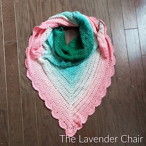 Pearl Shawl Crochet Pattern *PDF FILE ONLY* The Lavender Chair - Instant Download