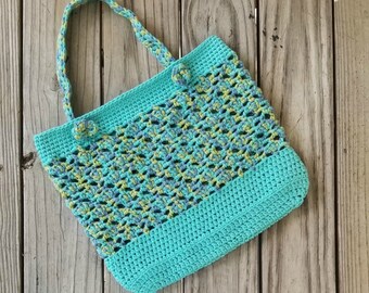 Meshy Shell Market Tote Crochet Pattern *PDF FILE ONLY* Instant Download