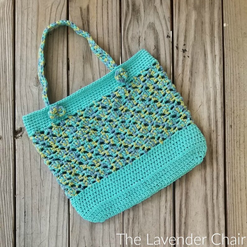 Meshy Shell Market Tote Crochet Pattern PDF FILE ONLY Instant Download image 1