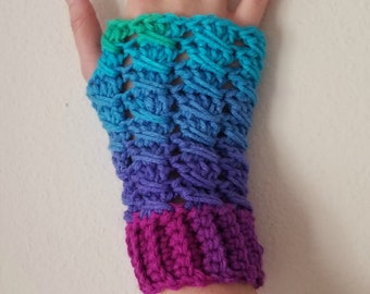 Matilda Fingerless Gloves Crochet Pattern *PDF FILE ONLY* Instant Download