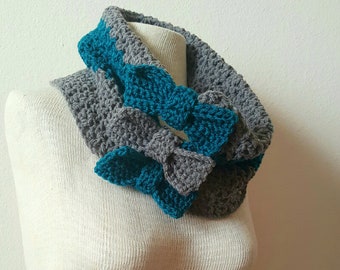 Valerie's Cinched Bow Cowl haakpatroon de lavendelstoel *ALLEEN PDF-BESTAND* Direct downloaden