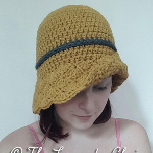 Simple Shells Cloche Hat Crochet Pattern PDF DOWNLOAD ONLY Instant Download image 2