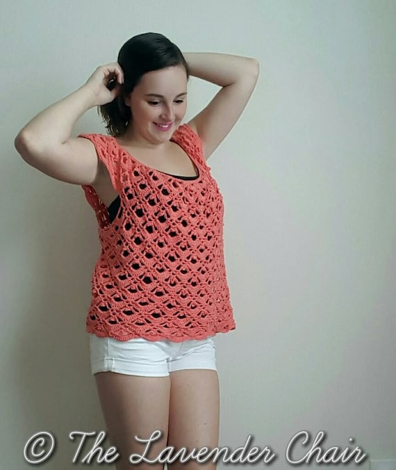 Gemstone Lace Crop Top Crochet Pattern - The Lavender Chair