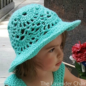 Lacy Shells Sun Hat Crochet Pattern *PDF FILE ONLY* - The Lavender Chair - Instant Download