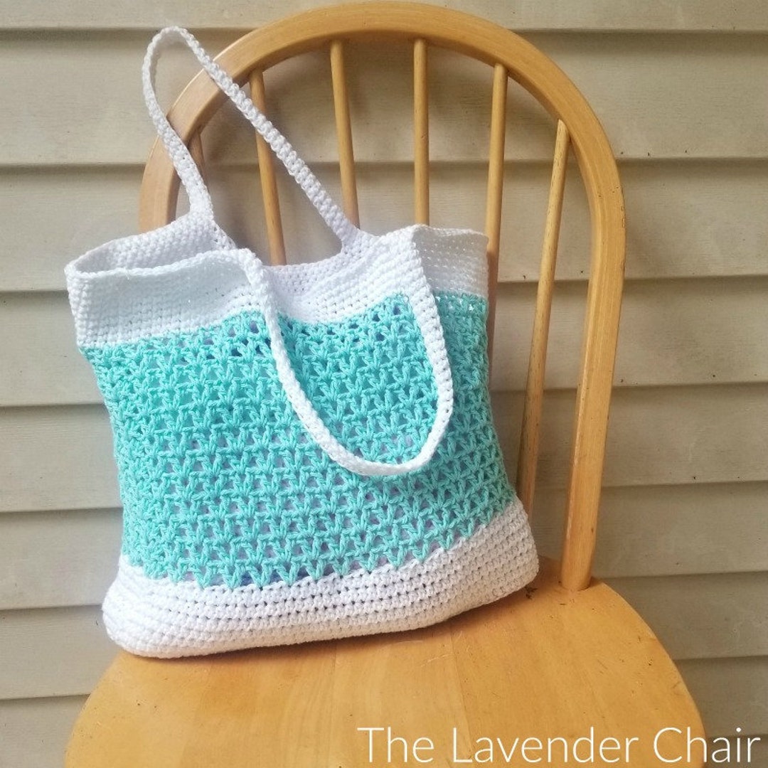 Lavender Fields Tote Bag Crochet Pattern Printable PDF Market Bag, Shopping  Bag, Reusable Bag 