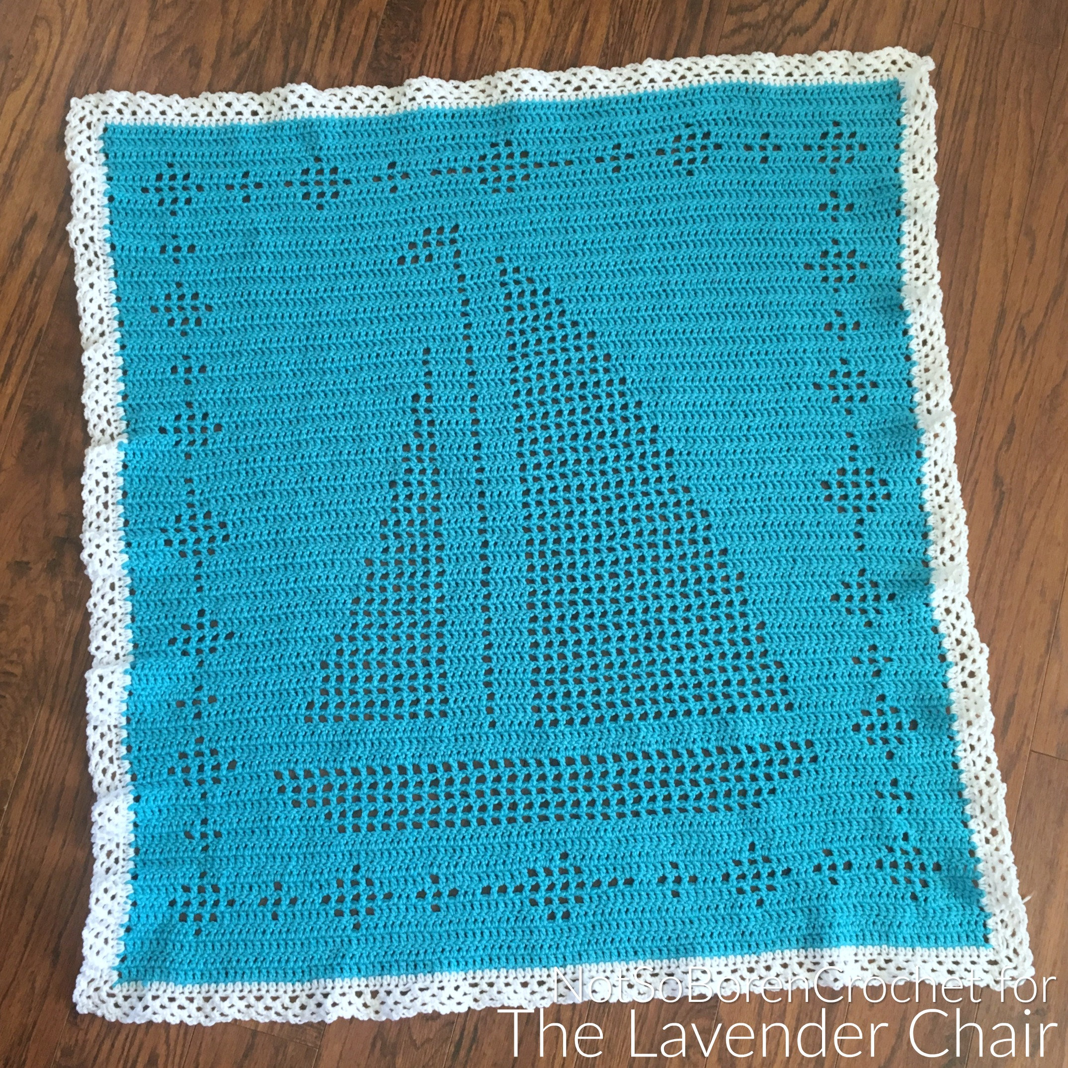 Filet Sailboat Blanket Crochet Pattern PDF FILE ONLY the Lavender Chair