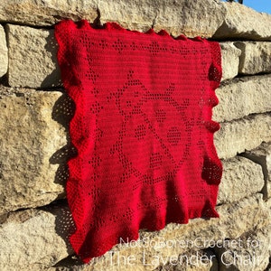 Filet Ladybug Blanket Crochet Pattern *PDF FILE ONLY* The Lavender Chair - Instant Download