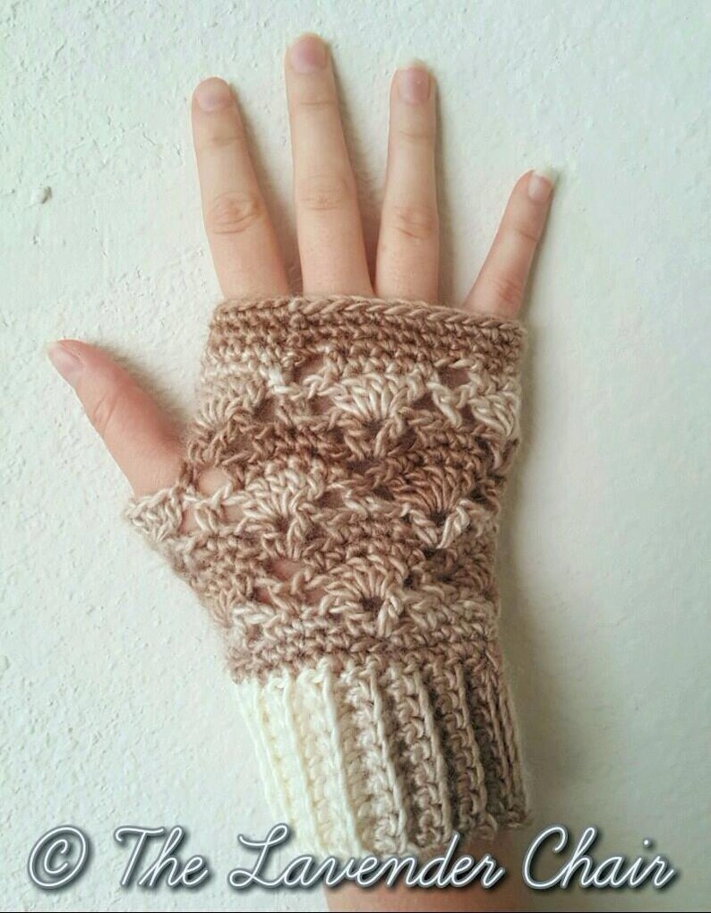 Vintage Fingerless Gloves Crochet Pattern PDF FILE ONLY Instant