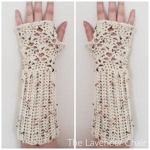 Vintage Fingerless Arm Warmers Crochet Pattern *PDF FILE ONLY* The Lavender Chair - Instant Download