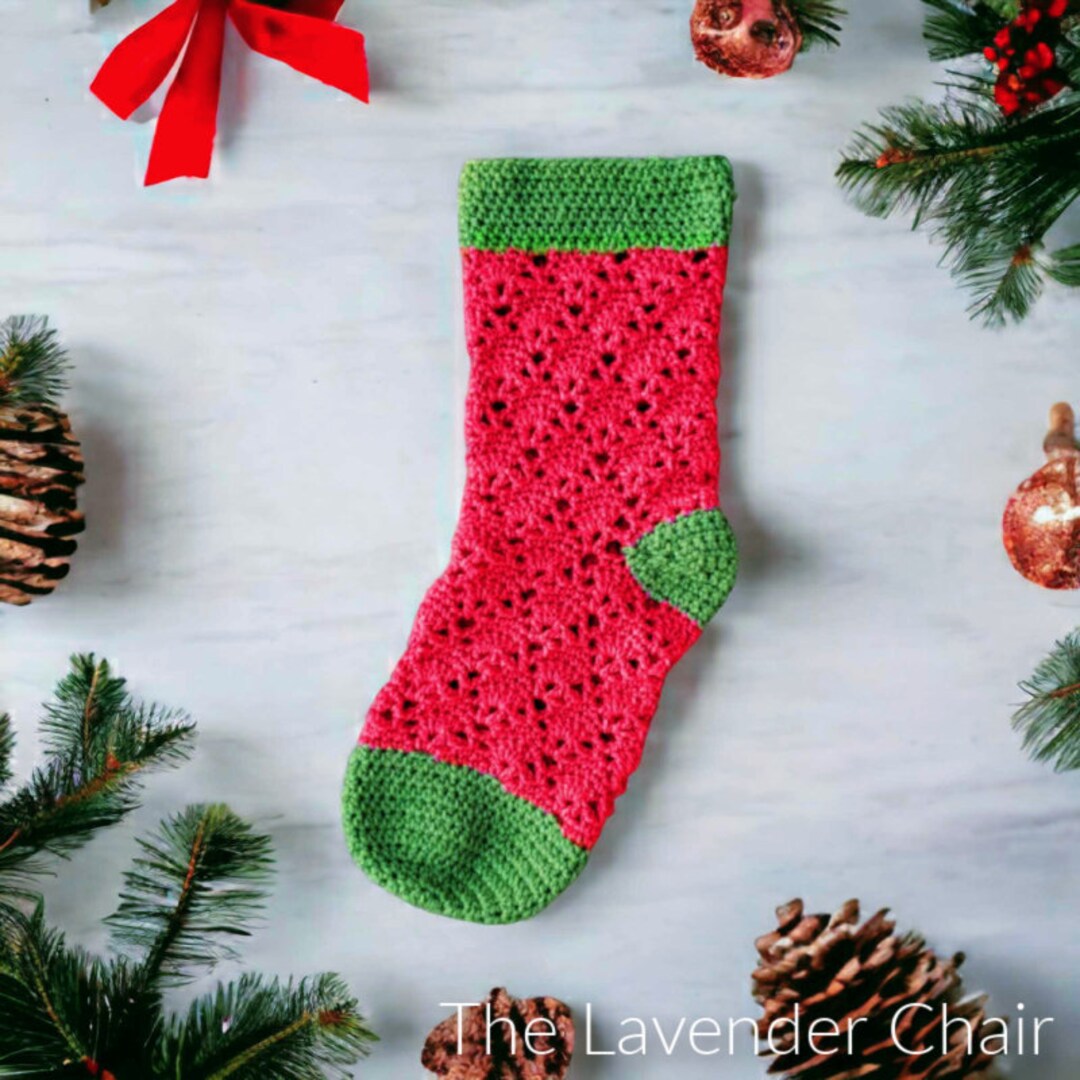 Lace Stocking Pattern Vintage Stocking Crochet Pattern *PDF FILE ONLY* the Lavender Chair ...