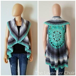 Dreamcatcher Mandala Circular Vest Crochet Pattern *PDF FILE ONLY* The Lavender Chair - Instant Download