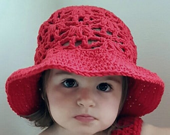 Weeping Willow Sun Hat Infant/Toddler/Child Crochet Pattern *PDF FILE DOWNLOAD* The Lavender Chair - Instant Download