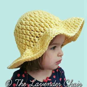 Brickwork Summer Sun Hat Infant/Toddler/Child *PDF FILE ONY* Instant Download