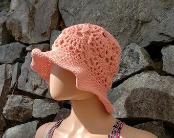 Lacy Shells Sun Hat Crochet Pattern *PDF FILE ONLY* The Lavender Chair - Instant Download