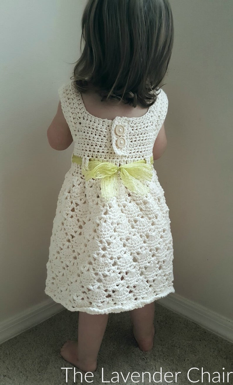 Vintage Toddler Dress Crochet Pattern PDF FILE DOWNLOAD The Lavender Chair Instant Download image 3