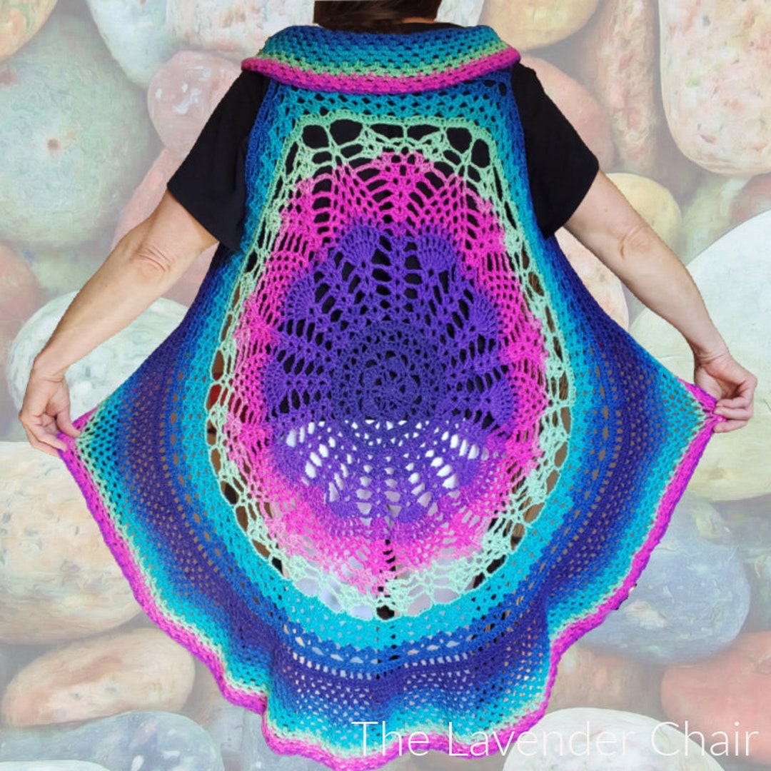 Fan Lace Vest (Crochet) – Lion Brand Yarn