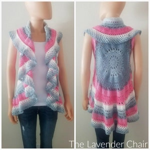 Wagon Wheel Circular Vest Crochet Pattern *PDF FILE ONLY* Instant Download