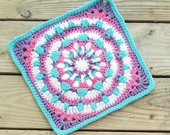 Mandala Galaxy Square Crochet Pattern *PDF FILE ONLY* Instant Download