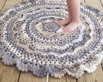 Midnight Star Mandala Rug Crochet Pattern *PDF DOWNLOAD ONLY* Instant Download