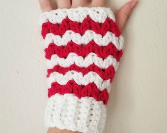 Peppermint Fingerless Gloves Crochet Pattern *PDF FILE ONLY* The Lavender Chair - Instant Download