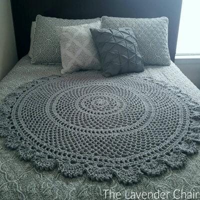 30 Mandala Blanket Crochet Patterns for Round, Square, and Star-Inspired Throws 13 Ring Around the Rosie Mandala Blanket Crochet Pattern