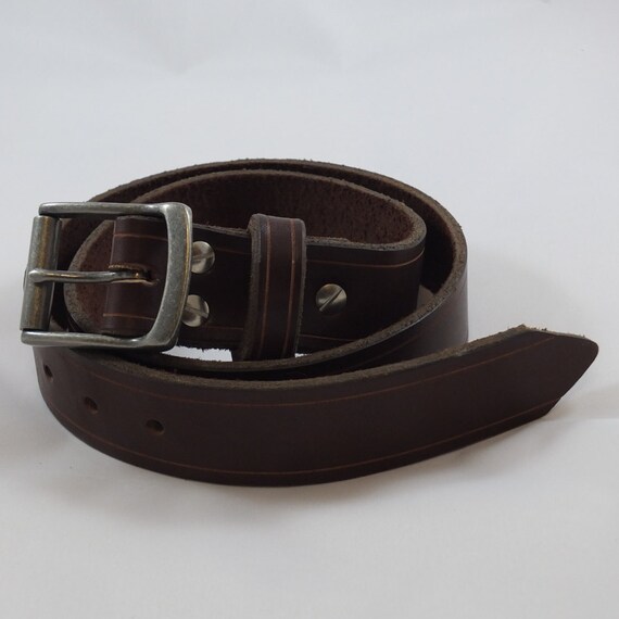 Belt with detachable hardware Black Belt With Removable Rectangular Buckle, 1.5 main image 3