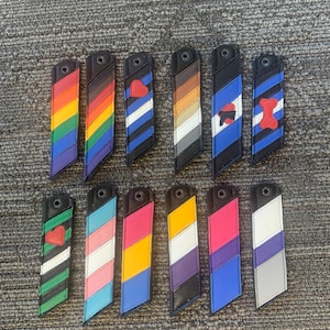 Pride flag keychain