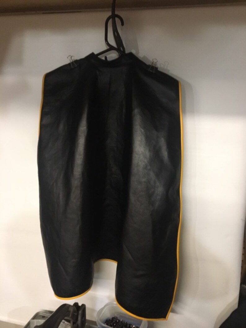 Leather cape for costume