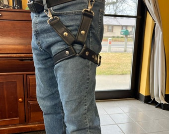 Buckle leg harness 1.5” wide