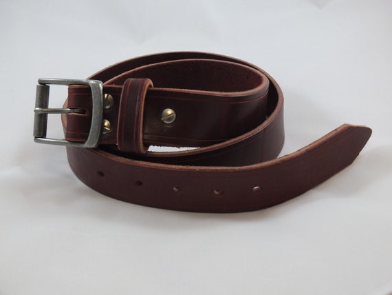 burgundy belt