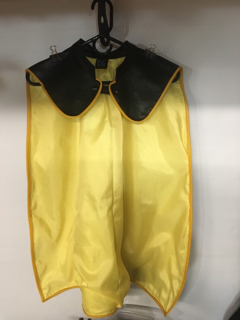 Leather cape for costume